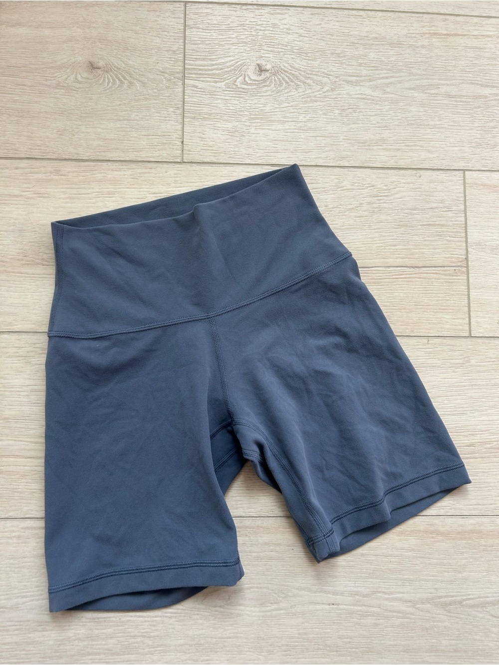 Aritzia High-Waist Bike Shorts - Charcoal Blue